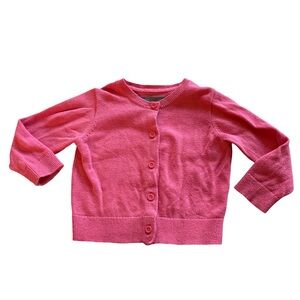 Primary Bright Pink Kids Cotton Cardigan 6-12 months